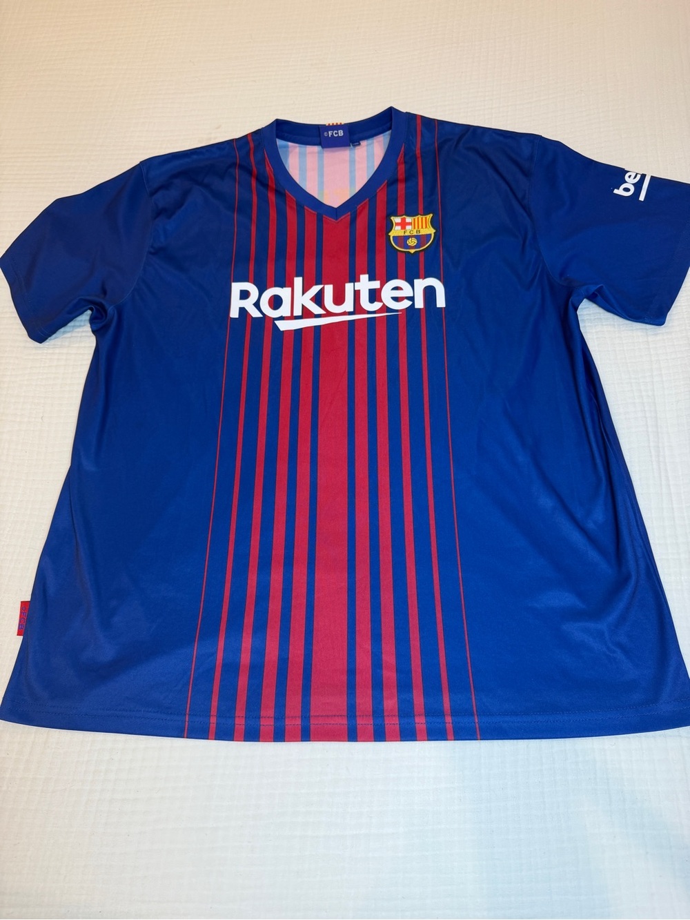 FC Barcelona 2017/18 Blue & Red Home Jersey - Coutinho #14 Soccer Jersey